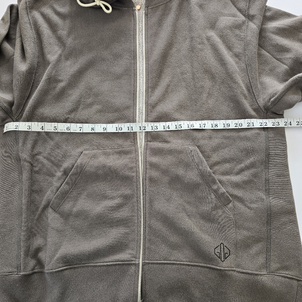 Golden Goose Venice Print Oversized Boxy Hooded Sweatshirt Size S Small Khaki - Picture 9 of 14